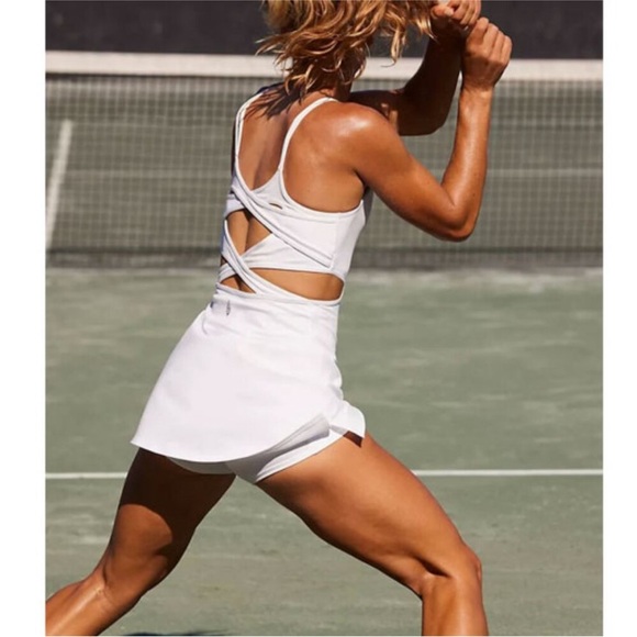 Free People Dresses & Skirts - NWOT Free People One More Serve Skortsie Tennis Dress Onesie, M